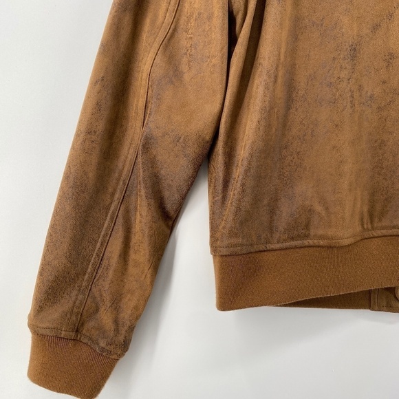 Dex Jacket Woman's Size Medium Distressed Faux Leather Long Sleeve Full Zip - Picture 11 of 15